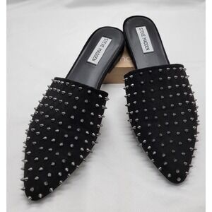 Steve Madden Shoes Womens 9M Tanner Pinpoint Mule Black Gothic MSRP $89